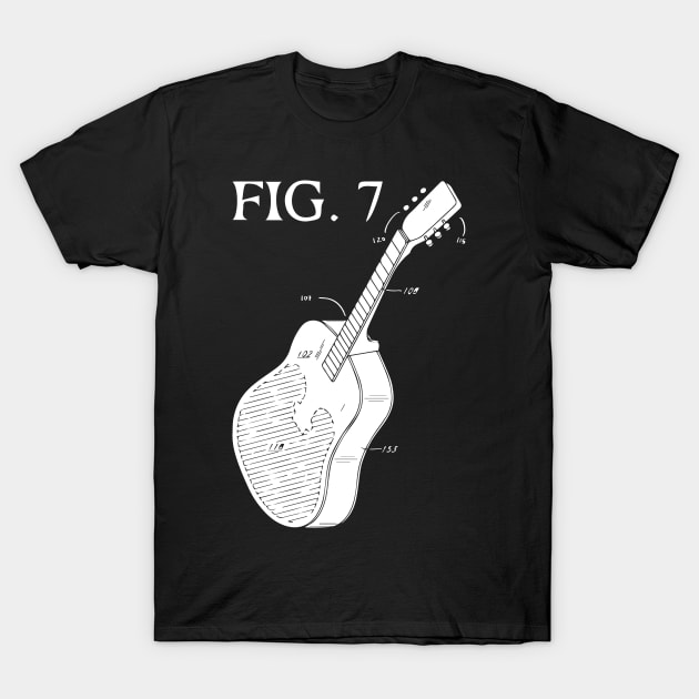 Guitar Diagram T-Shirt by fromherotozero